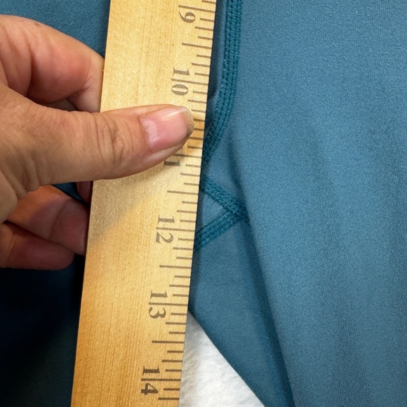 Eddie Bauer Leggings Womens Size Large Turquoise Cropped Athleisure Pockets - Picture 7 of 9